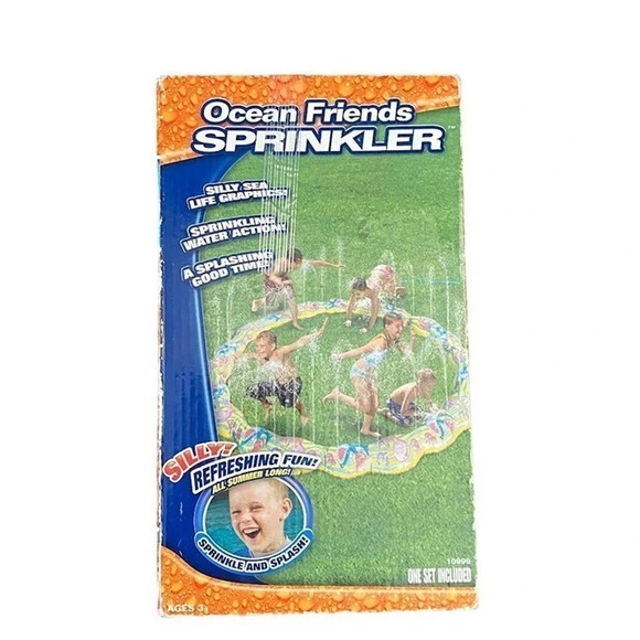 Ocean Friends Sprinker Water Summer Fun One Set 6 Ft Water Fill Sprinkler Ring - Picture 1 of 5